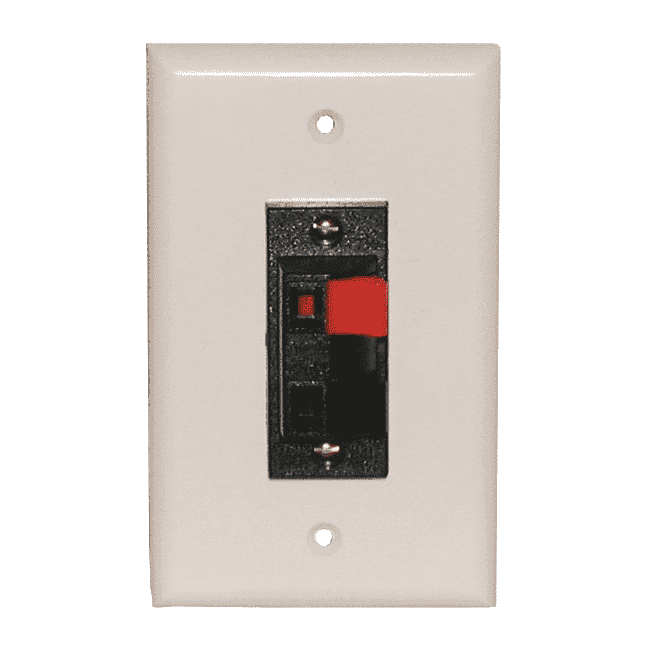 2-Cond. Speaker Terminal Wall Plate