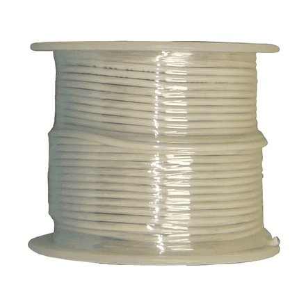 18 AWG Stranded Copper Wire, White, 100 ft.