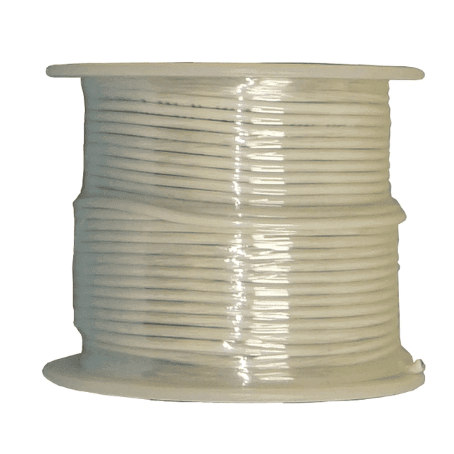 20 AWG Stranded Copper Wire, White, 25 ft.