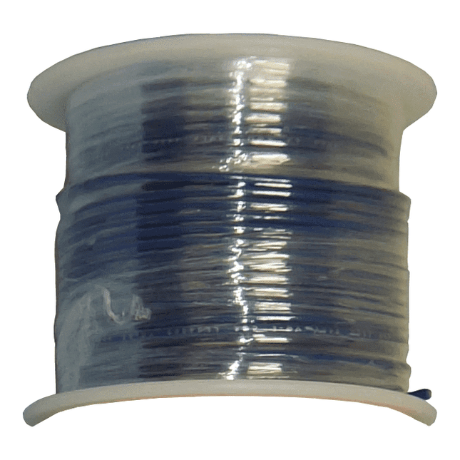 24 AWG Stranded Copper Wire, Blue, 100 ft.