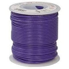 24 AWG Stranded Copper Wire, Violet, 100 ft.