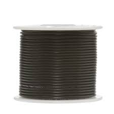 24 AWG Stranded Copper Wire, Grey, 100 ft.