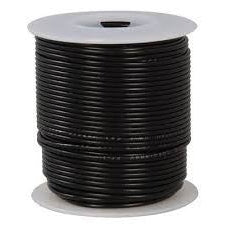 26 AWG Stranded Copper Wire, Black, 100 ft.