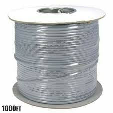 26 AWG Stranded Copper Wire, Grey, 100 ft.