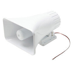 40W Trumpet Speaker Horn White