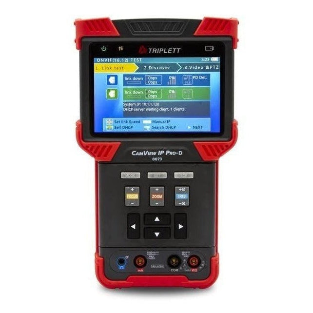 Comprehensive CAMVIEW IP Pro-D™ Tester: Versatile Tool for SD, HD Analog, and ONVIF IP Camera Systems - Model 8073