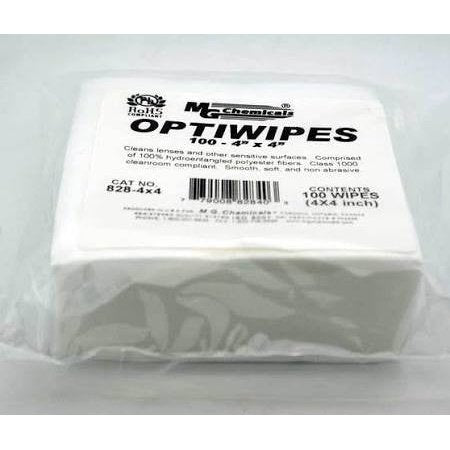 MG Chemicals Optical Wipes 4in.x4in. 100/pkg