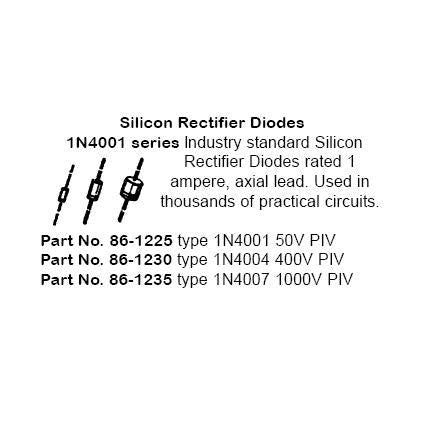 Type 1N4007, 1Amp Silicon Rectifier Diodes