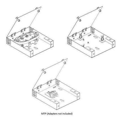Wall-Mount Fiber Cabinet - 1 Panel