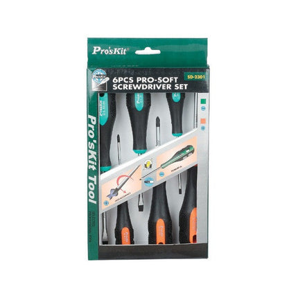 6 Pc Pro-Soft Screwdriver Set