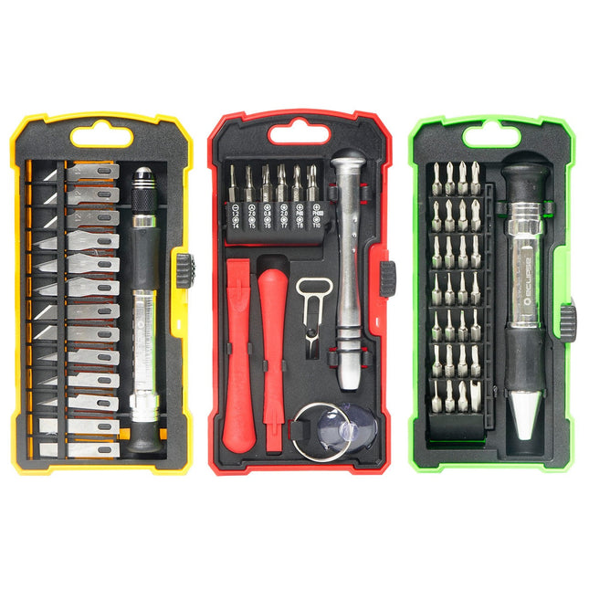 Eclipse Tools 902-586 Precision Set: 3-Pack Hobby & Repair Toolkit