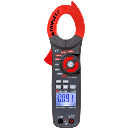 Precision 9325 True RMS Clamp Meter: 1000A AC/DC Measurement, 6000 Count, 28 Ranges - Compliant with CAT III 600V