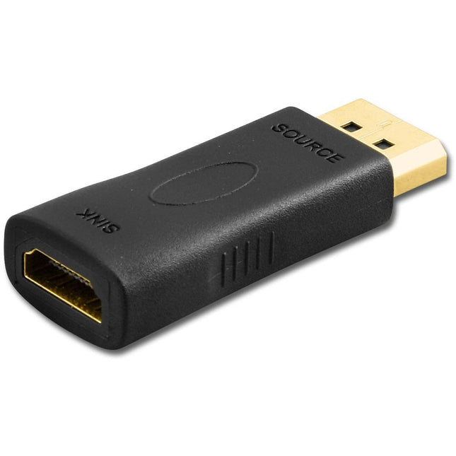 Display Port Plug to HDMI Jack Inline Adaptor