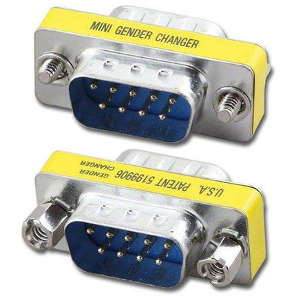 9-Pin Low Profile Gender Changer - Male/Male