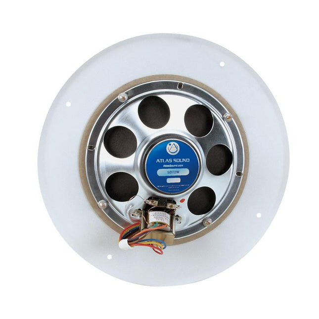 Atlas Sound SD72W 8" 5-Watt Dual Cone In-Ceiling Speaker 25V/70V