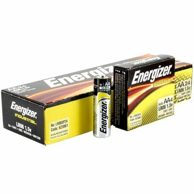 Energizer EN91 Industrial AA Batteries, Box of 24