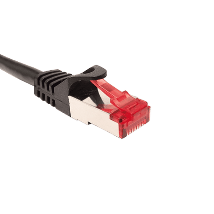 6-in Cat 6A SHIELDED Black Patch Cable