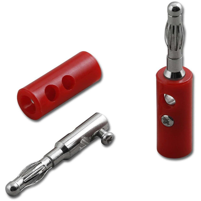Banana Plug Screw Type Color RED
