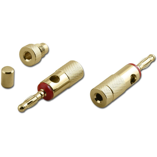 Banana Plug Screw Type Gold Plated OD: 6