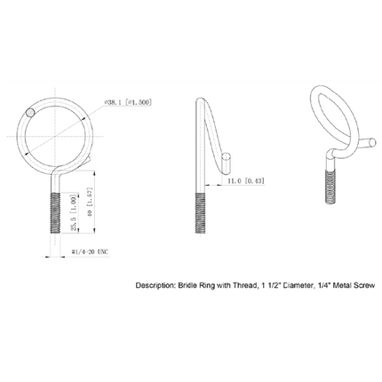 1.50" Bridle Rings for Cable Management