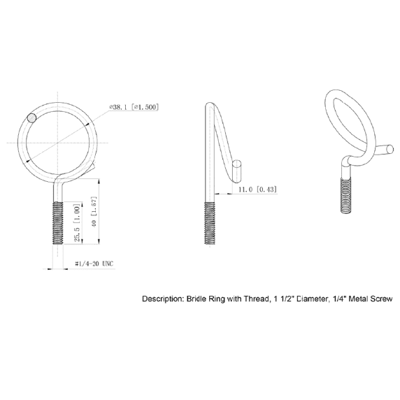 Cable Bridle Rings 1.50