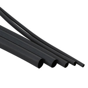 1in. Heat Shrink Tubing 3:1 Dual Wall w/Adhesive - Black 4ft Length