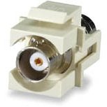 BNC Keystone Connector Module Lt. Ivory