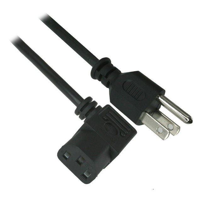 6 ft. C13 Right Angle AC Power Cord