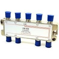 High "Q" 8-Way Satellite Splitter - Silver Series