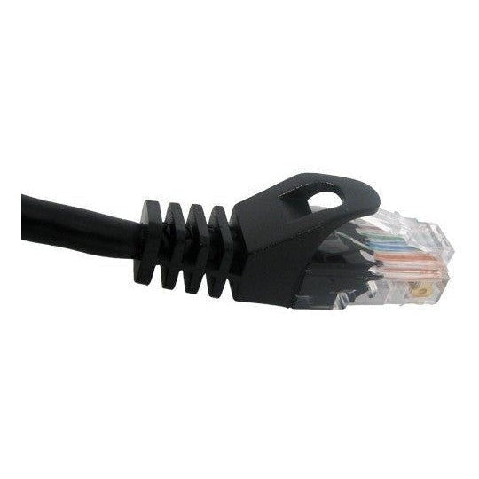 10 ft. Black Cat5e Patch Cable Molded Boot