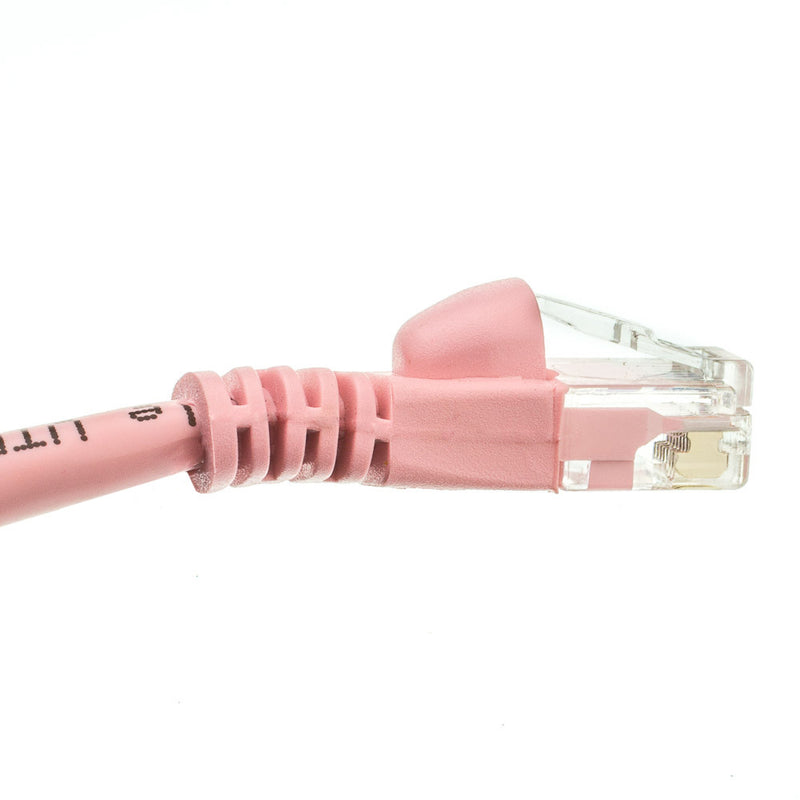 10 ft. Pink Cat5e Patch Cable Molded Boot