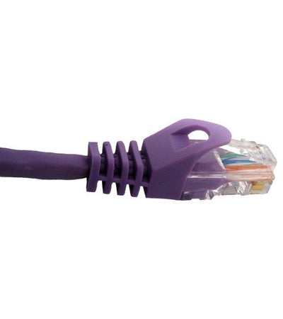 1 ft. Purple Cat5e Patch Cable Molded Boot