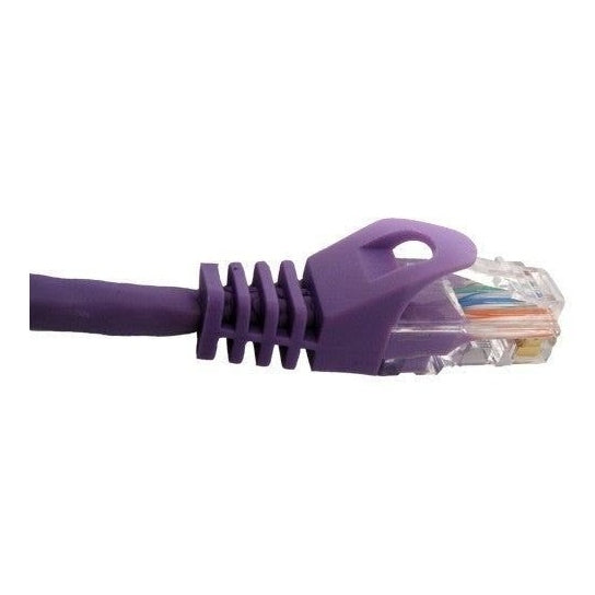 7 ft. Purple Cat5e Patch Cable Molded Boot