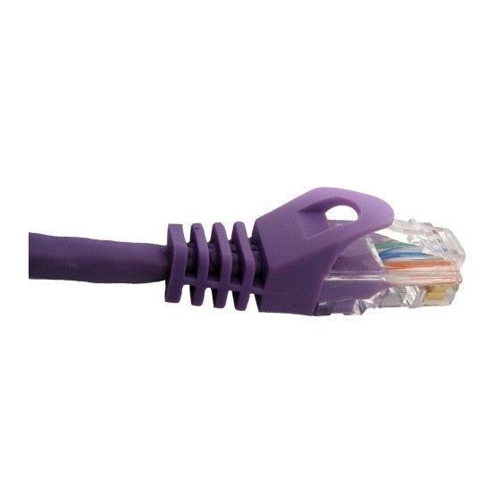7 ft. Purple Cat5e Patch Cable Molded Boot