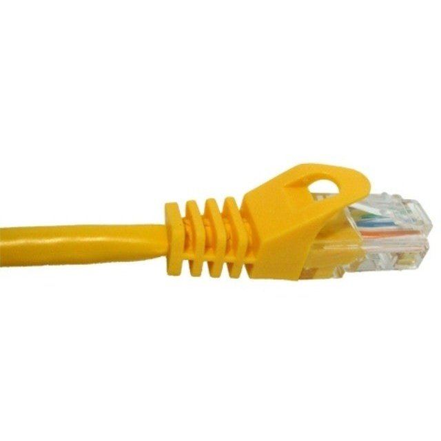 7 ft. Yellow Cat5e Patch Cable Molded Boot