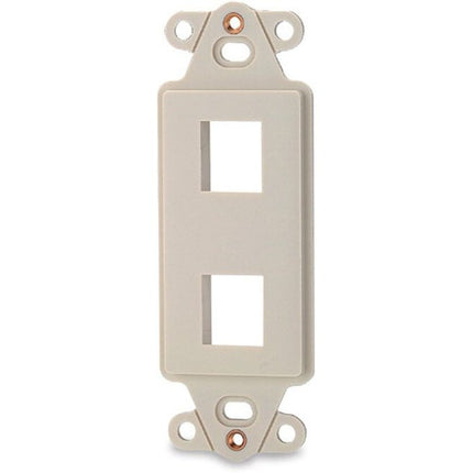 2-Port Decora Keystone Adapter White