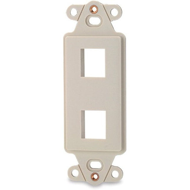 2-Port Decora Keystone Adapter White