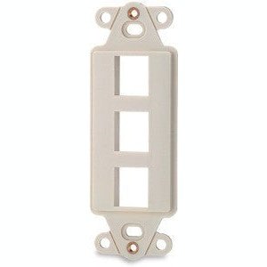 3-Port Decora Keystone Adapter White