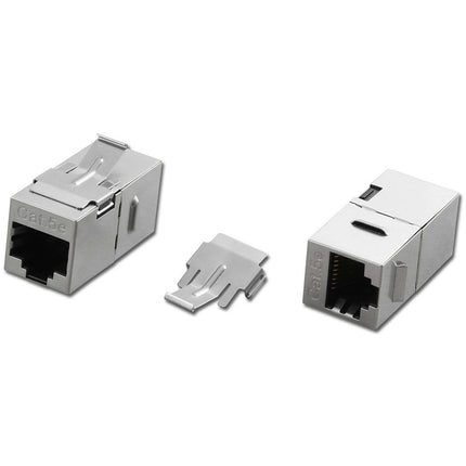 Shielded Panel Mount CAT5E 8P8C Feedthru Jack