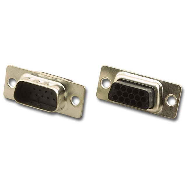 Hi-Density D-Sub Male 15 Pin Crimp Style Connector