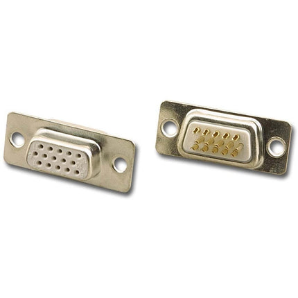 15 Pin Hi-Density D-Sub Female Solder Type Connector