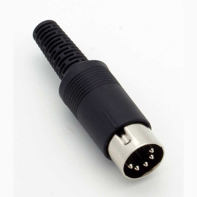 Pkgd DIN Connector 5 Pin/Male Solder Type