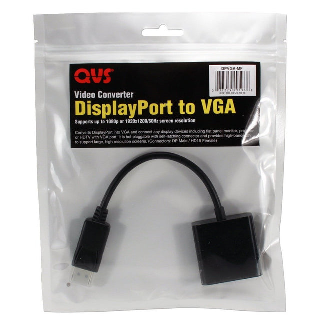 DisplayPort Male to VGA Female Digital Video Adaptor
