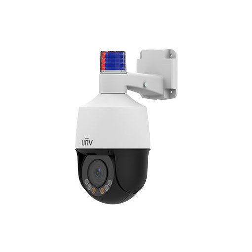 Uniview 5MP Mini PTZ Camera with Tri-Guard Active Deterrence and Two-Way Audio