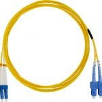 LC-SC Single Mode, Duplex, 9/12 5, 3.0mm Dia, Fiber Patch Cable, 15 Meter