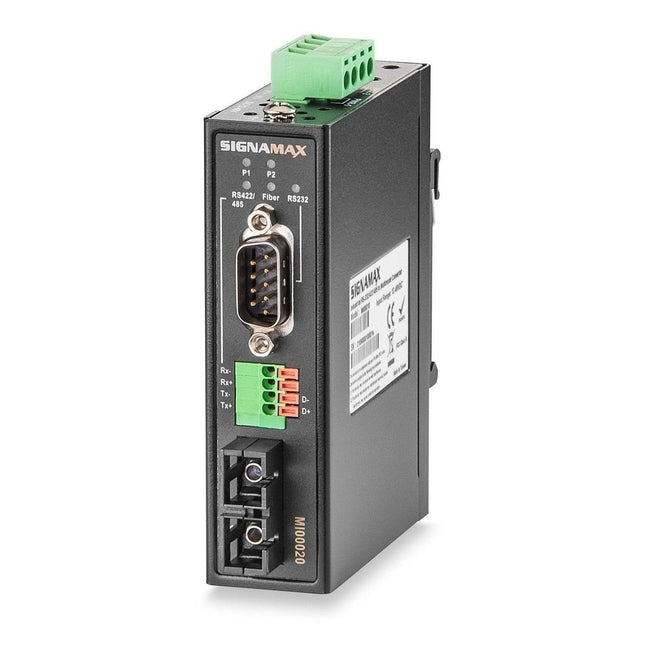 Industrial RS-232/422/485 to Singlemode Converter, 30km - Signamax FO-MI00020