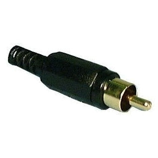 Gold RCA Phono Plug-Black