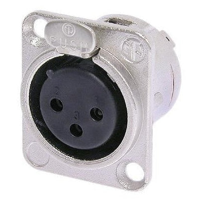 3-pin XLRF Panel Mount Connector