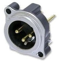 Male XLR 3-Pin Connector Nickel Shell Silver Contacts