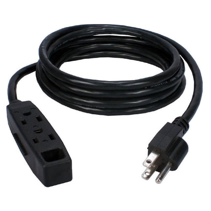 3-Outlet 3-Prong 25ft Power Extension Cord